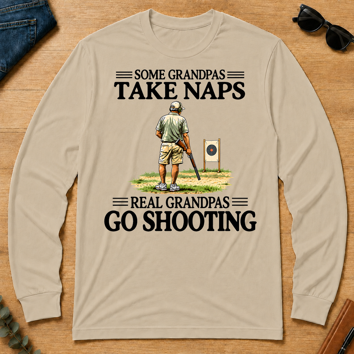 Real Grandpas Go Shooting Vintage - sand - LST2D-Sand