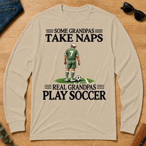 Real Grandpas Play Soccer Vintage - sand - LST2D-Sand
