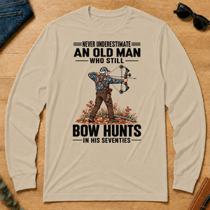 An Old Man Still Bow Hunts In His 70s - sand - LST2D-Sand