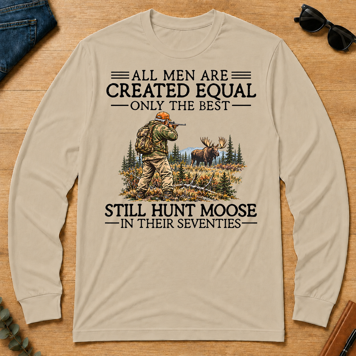 All Men Are Created Equal Moose Hunting 70s - sand - LST2D-Sand