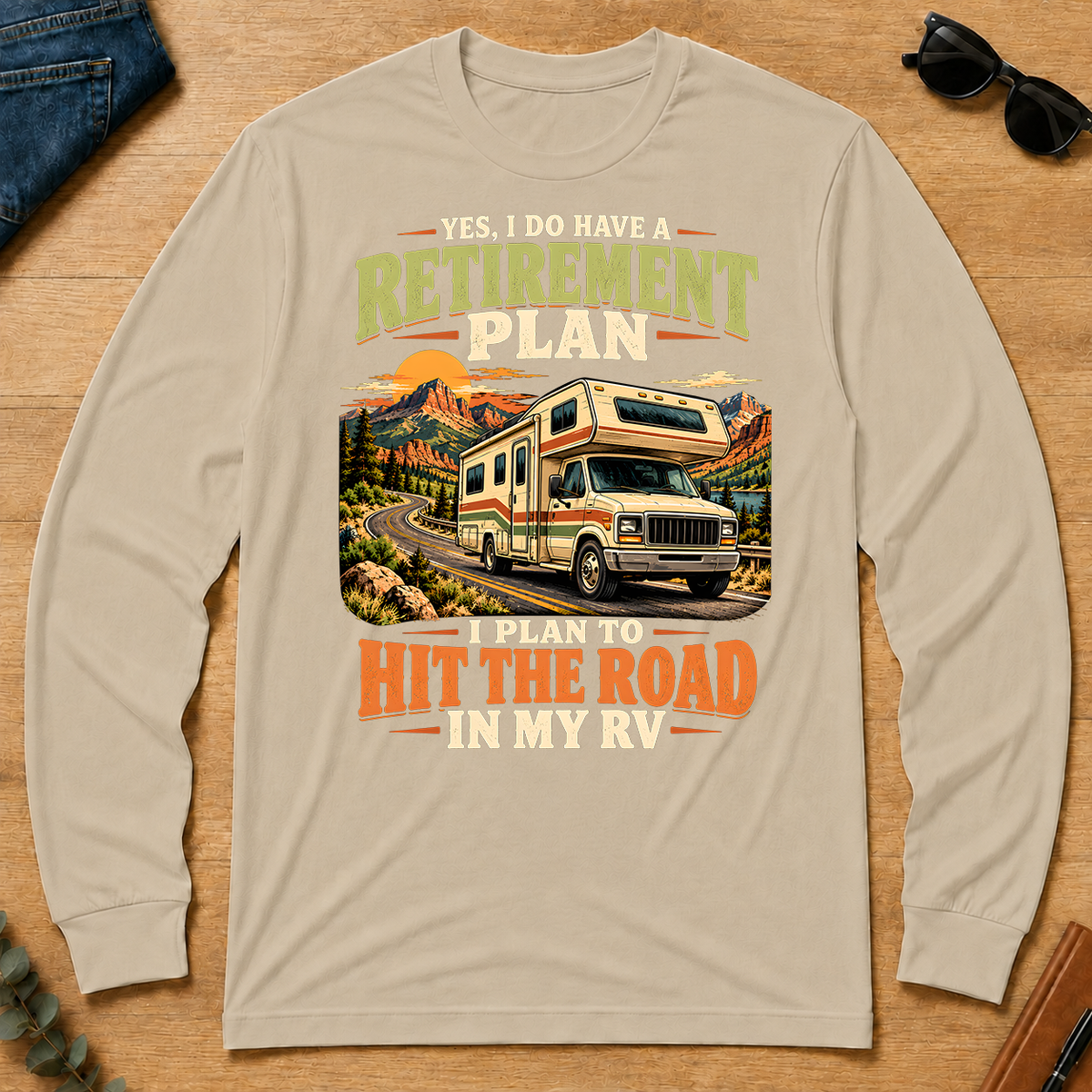 I Plan To Hit The Road In My RV - sand - LST2D-Sand