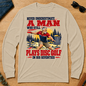 A Man Still Plays Disc Golf In His 70s - sand - LST2D-Sand