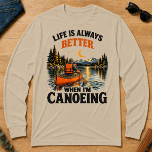 Retro Life Is Always Better When I Am Canoeing - sand - LST2D-Sand