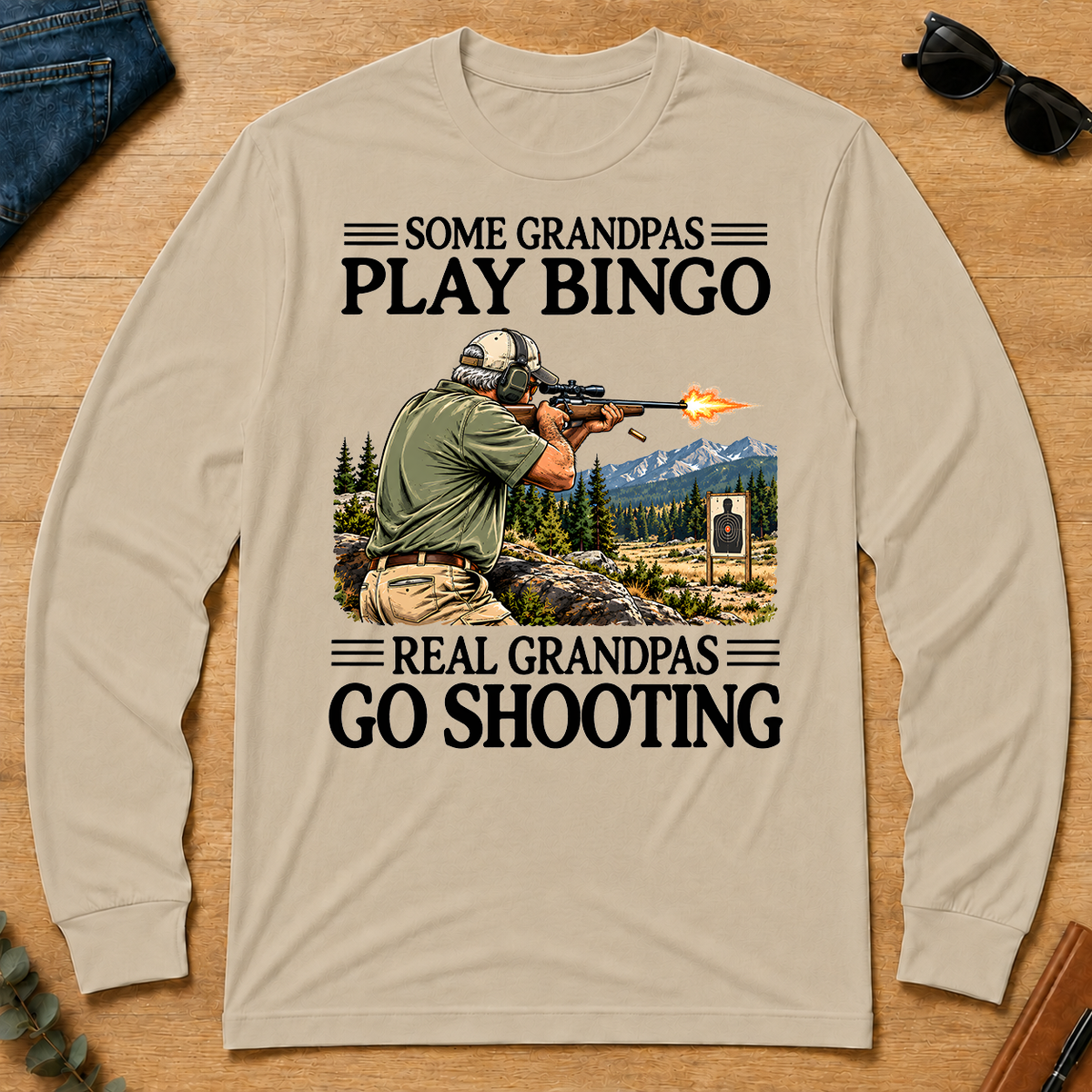 Some Grandpas Play Bingo Real Grandpas Go Shooting - sand - LST2D-Sand