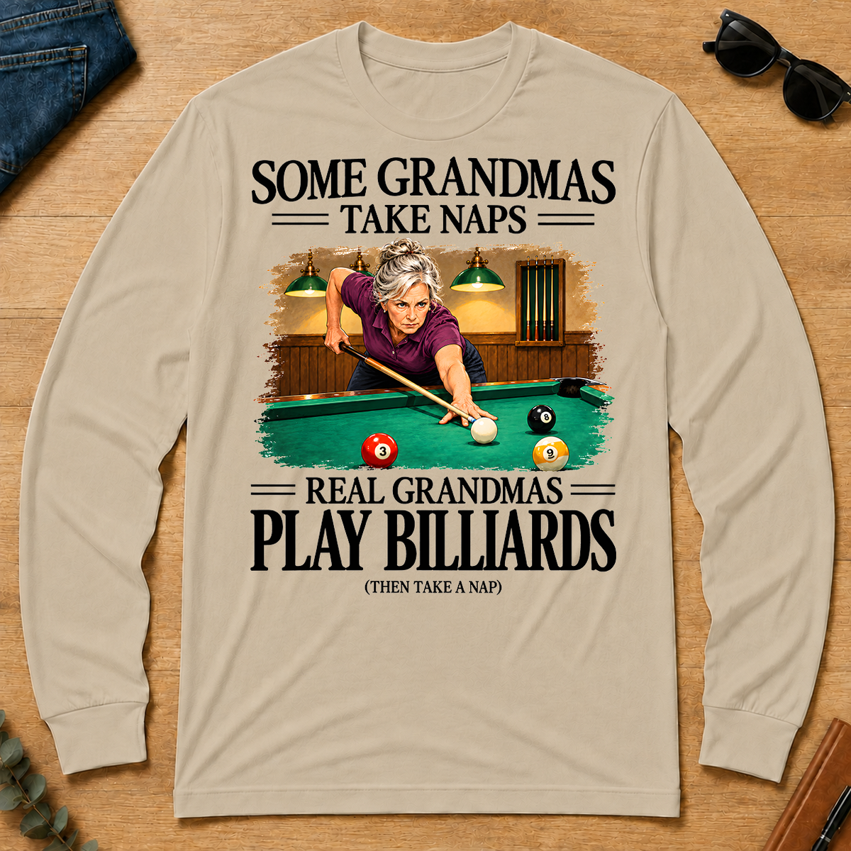 Real Grandmas Play Billards - sand - LST2D-Sand