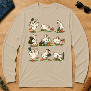 Funny Ducks Playing Pickleball - sand - LST2D-Sand