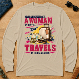 A Woman Still Travels In Her Seventies - sand - LST2D-Sand