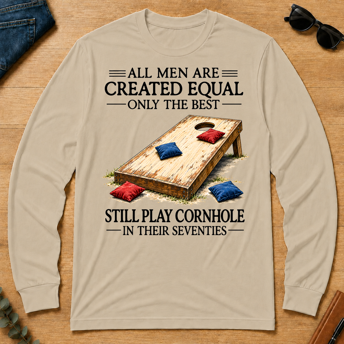 Still Play Cornhole In 70s - sand - LST2D-Sand