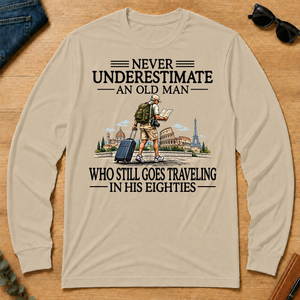 Never Underestimate An Old Man Traveling 80s - sand - LST2D-Sand