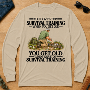 Don't Stop Survival Training Vintage Art - sand - LST2D-Sand