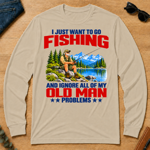 I Just Want To Go Fishing Art - sand - LST2D-Sand