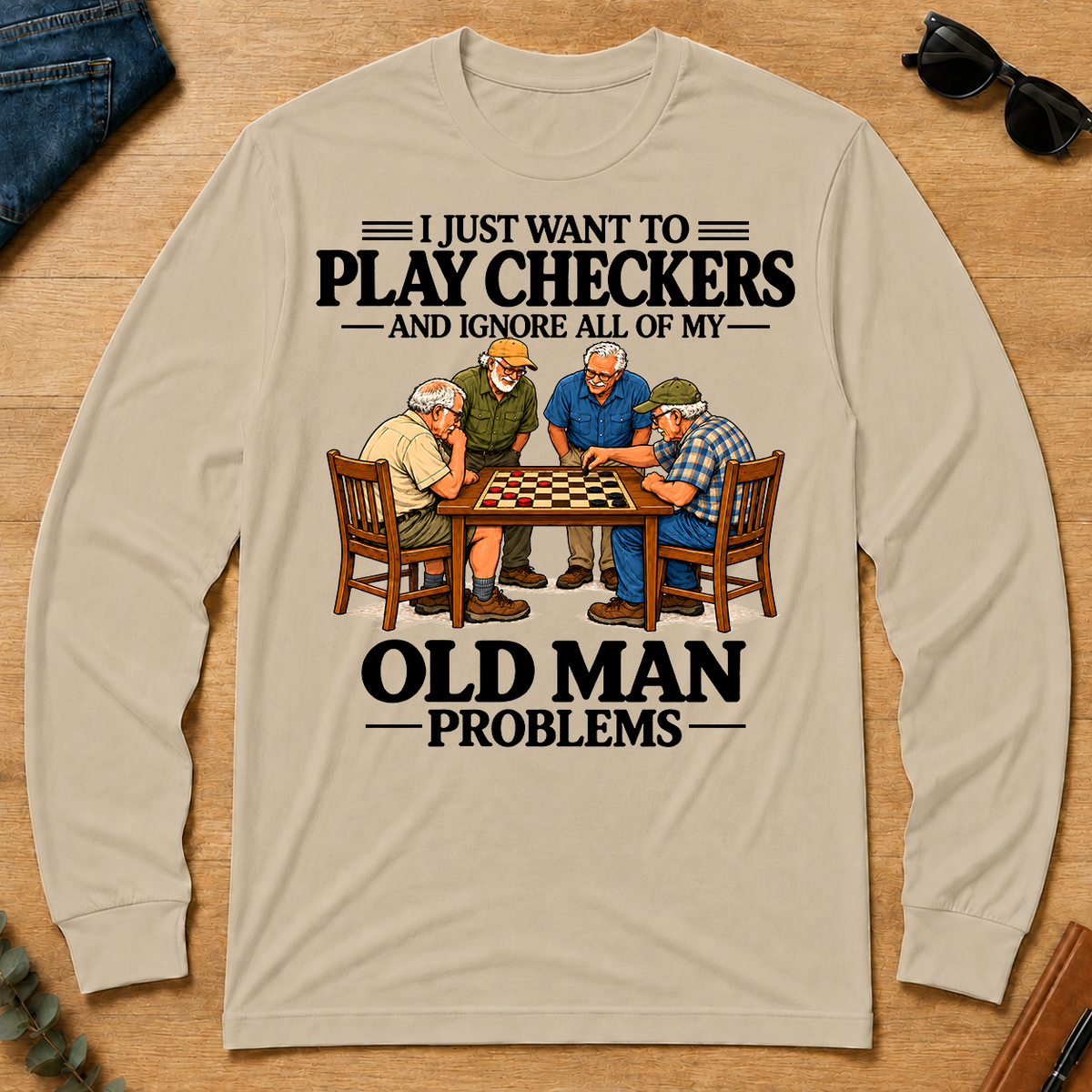I Just Want To Play Checker - sand - LST2D-Sand