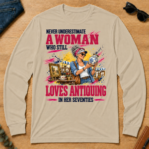 A Woman Still Loves Antiquing In Her 70s - sand - LST2D-Sand