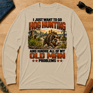 I Just Want To Go Hog Hunting Vintage - sand - LST2D-Sand