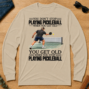 Vintage You Get Old When You Stop Playing Pickleball - sand - LST2D-Sand