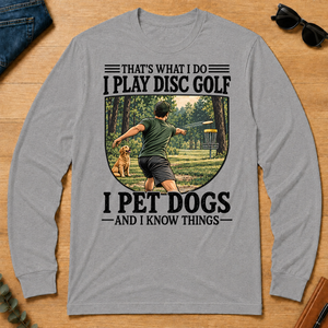 I Play Disc Golf And I Pet Dog - sport-grey - LST2D-SportGrey