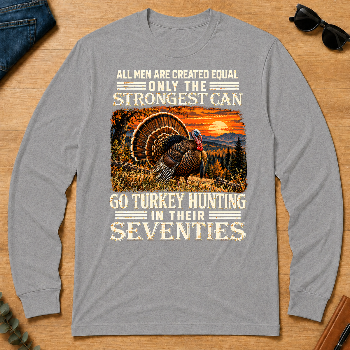 Turkey Hunting Strongest Man In Seventies - sport-grey - LST2D-SportGrey
