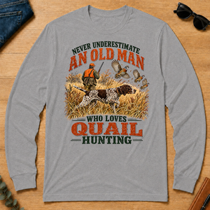 An Old Man Loves Quail Hunting - sport-grey - LST2D-SportGrey