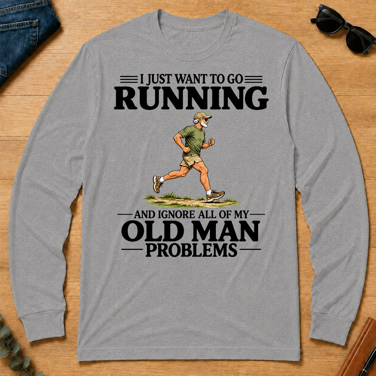 I Just Want To Go Running - sport-grey - LST2D-SportGrey