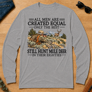 All Men Are Created Equal Mule Deer Hunting 80s - sport-grey - LST2D-SportGrey