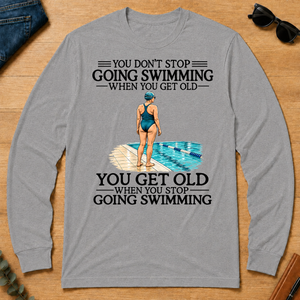 Don't Stop Going Swimming Woman - sport-grey - LST2D-SportGrey