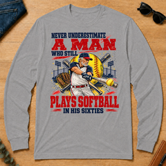 A Man Still Plays Softball In His 60s - sport-grey - LST2D-SportGrey