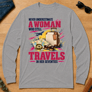 A Woman Still Travels In Her Seventies - sport-grey - LST2D-SportGrey