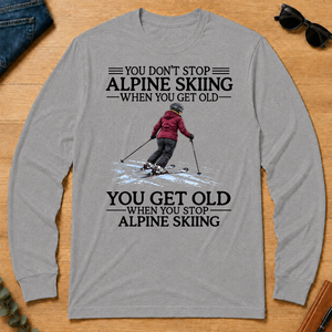 Don't Stop Alpine Skiing Woman - sport-grey - LST2D-SportGrey