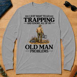 I Just Want To Go Trapping - sport-grey - LST2D-SportGrey