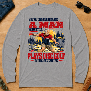 A Man Still Plays Disc Golf In His 70s - sport-grey - LST2D-SportGrey