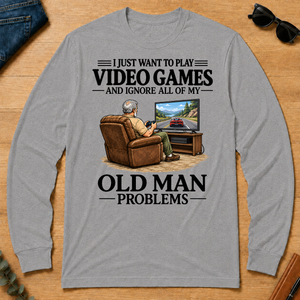 I Just Want To Play Video Games - sport-grey - LST2D-SportGrey