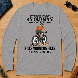 An Old Man Still Rides Mountain Bikes In His Seventies - sport-grey - LST2D-SportGrey
