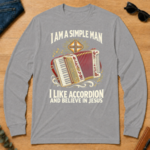 I Like Accordion & Believe In Jesus - sport-grey - LST2D-SportGrey