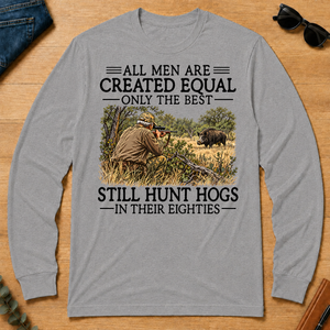 All Men Are Created Equal Hog Hunting 80s - sport-grey - LST2D-SportGrey