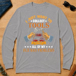 Vintage I Just Want To Collect Tools - sport-grey - LST2D-SportGrey