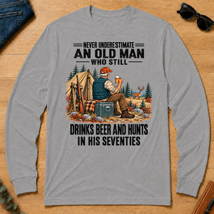 An Old Man Still Drinks Beer And Hunts In His 70s - sport-grey - LST2D-SportGrey