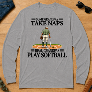 Real Grandpas Play Softball Vintage - sport-grey - LST2D-SportGrey