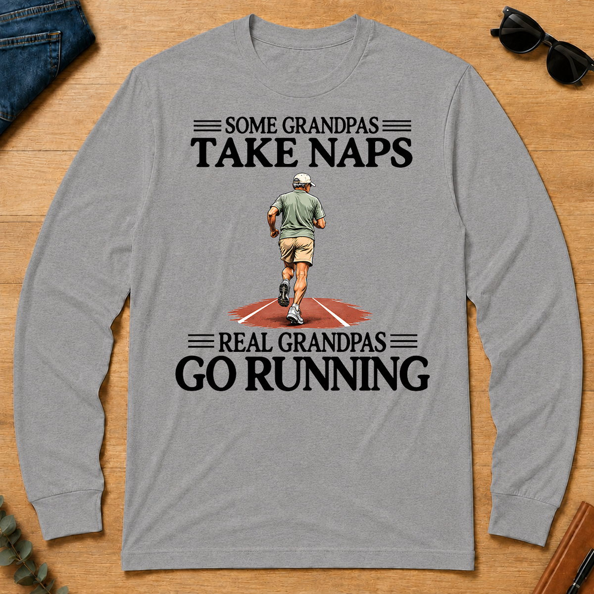 Real Grandpas Go Running Vintage - sport-grey - LST2D-SportGrey