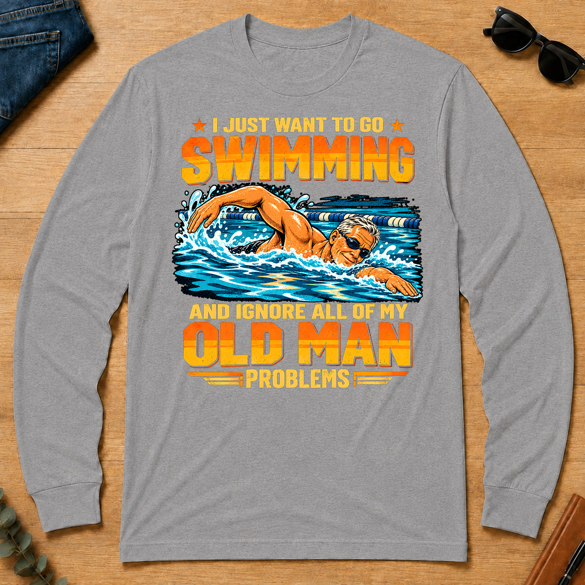I Just Want To Go Swimming - sport-grey - LST2D-SportGrey