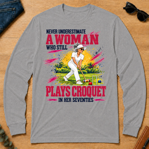 A Woman Still Plays Croquet In Her 70s - sport-grey - LST2D-SportGrey