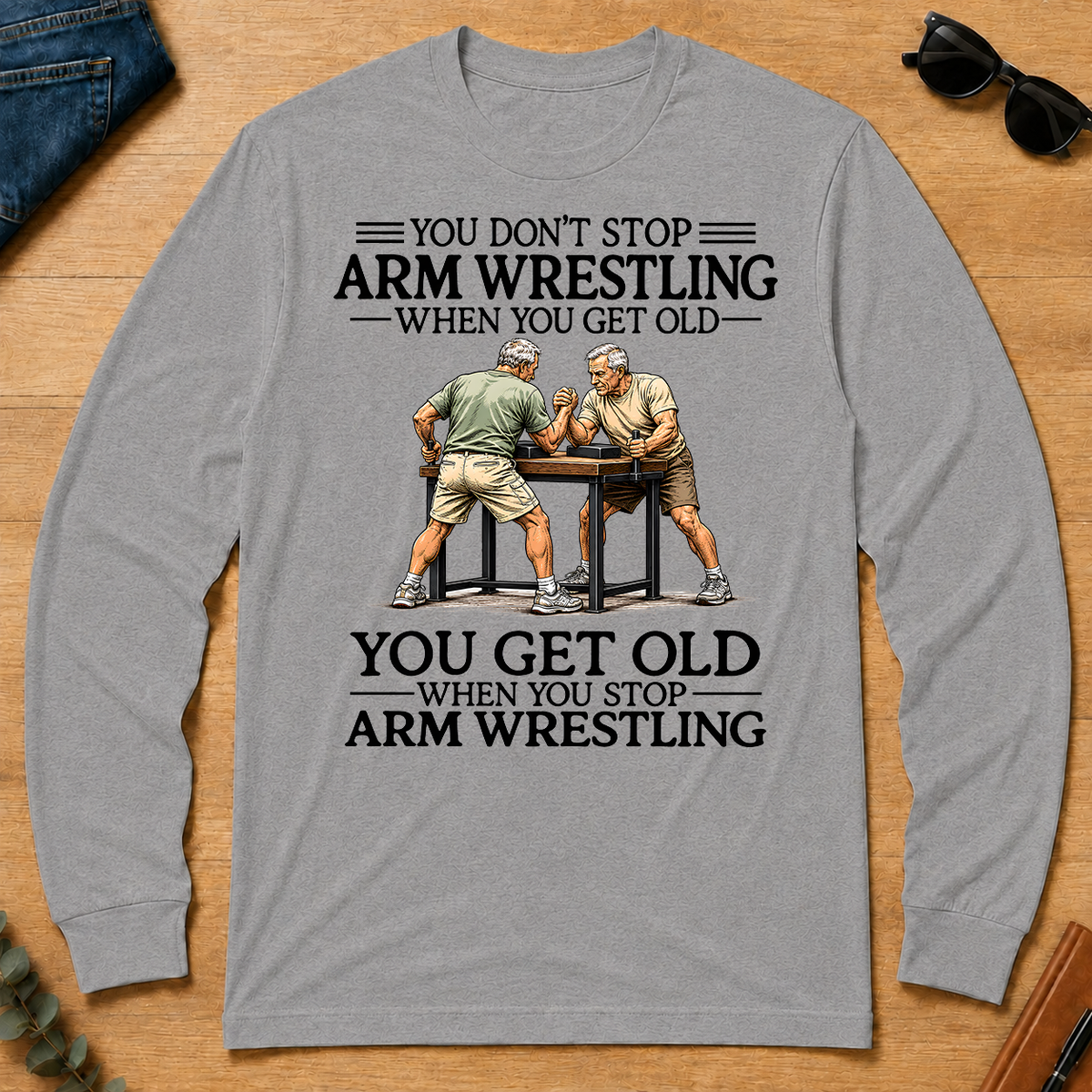 Don't Stop Arm Wrestling - sport-grey - LST2D-SportGrey