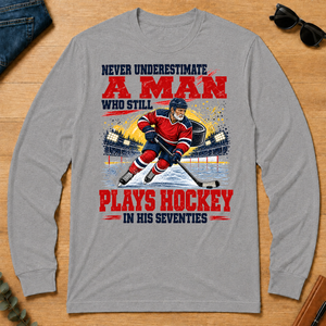 A Man Still Plays Hockey In His 70s - sport-grey - LST2D-SportGrey