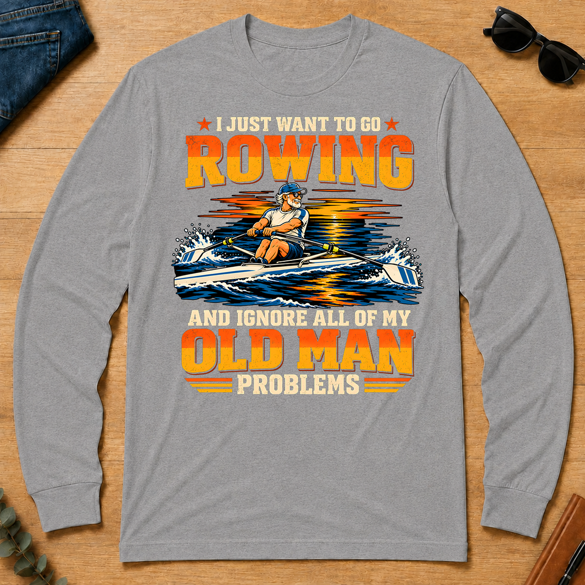 I Just Want To Go Rowing - sport-grey - LST2D-SportGrey