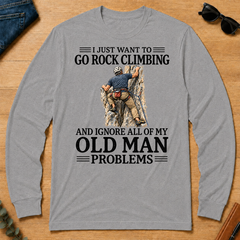 I Just Want To Go Rock Climbing - sport-grey - LST2D-SportGrey