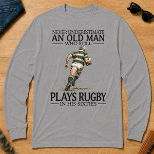 An Old Man Who Still Plays Rugby In His Sixties - sport-grey - LST2D-SportGrey