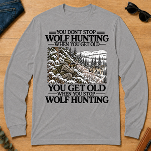 Don't Stop Winter Wolf Hunting Snow - sport-grey - LST2D-SportGrey