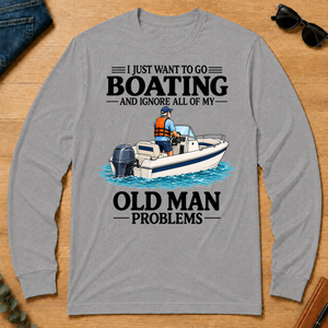 I Just Want To Go Boating - sport-grey - LST2D-SportGrey
