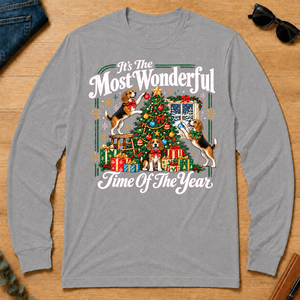 Wonderful Christmas Beagle - sport-grey - LST2D-SportGrey