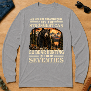 Vintage Bear Hunting Strongest Man In Seventies - sport-grey - LST2D-SportGrey