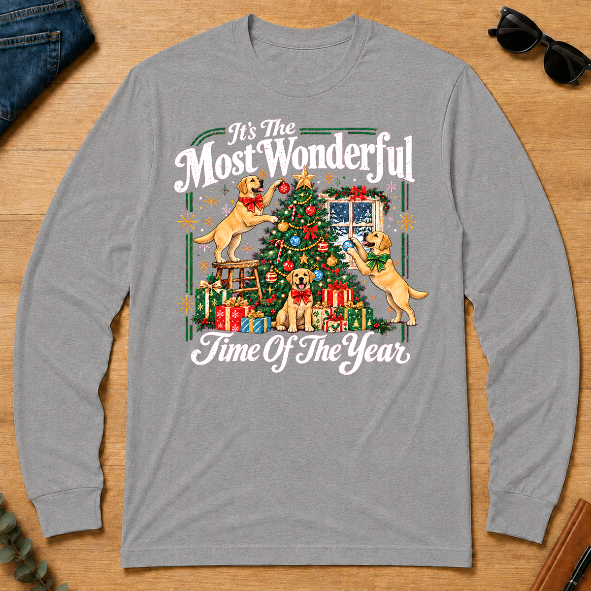 Wonderful Christmas Labrador Retriever - sport-grey - LST2D-SportGrey